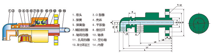 H型旋转接头内部接头图